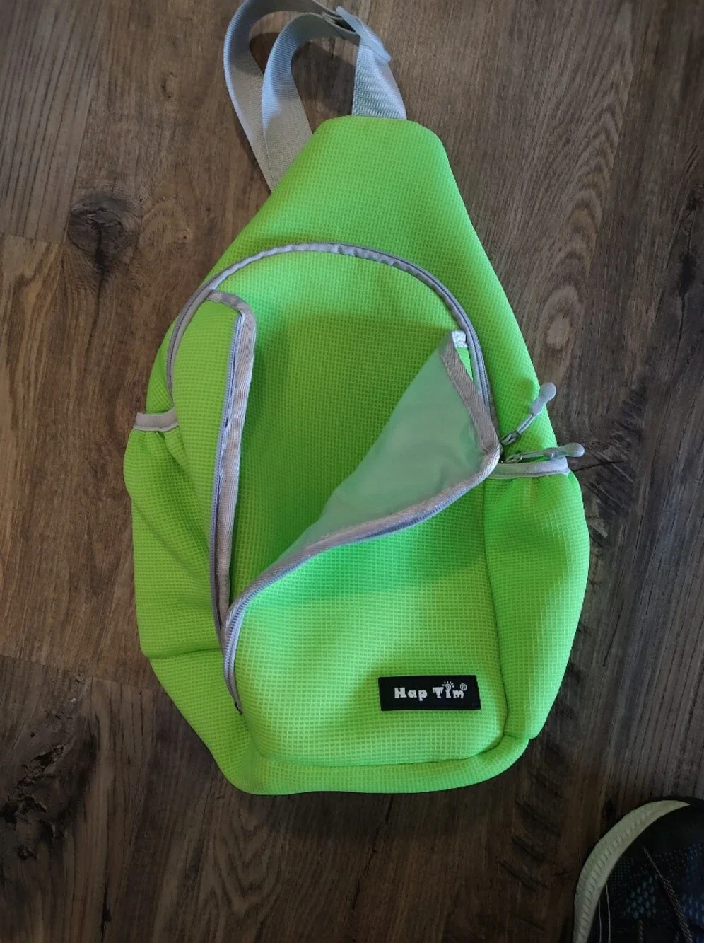 Hap Tim Neon Green Sling Crossbody Bag